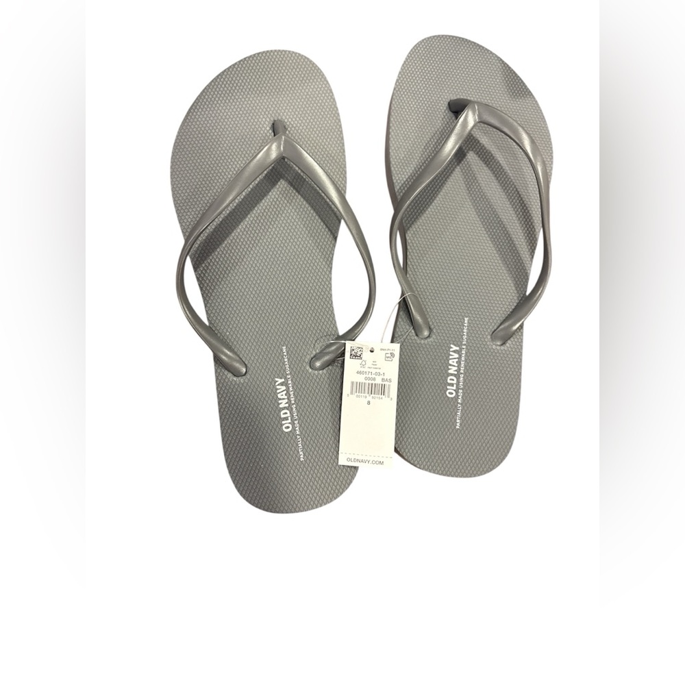 Old Navy Women's Silver-Gray Thong Sandals